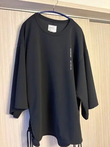 SHAREEF 블랙 오버 사이즈 T셔츠