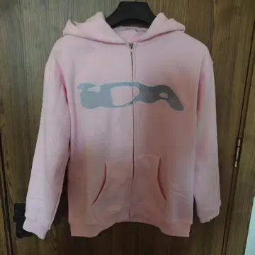 미사용 ida.sply zip hoodie 핑크 후드티 uDA 로고 포함