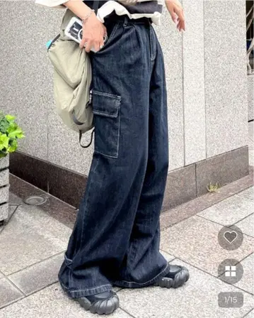 카고 딥 데님 팬츠