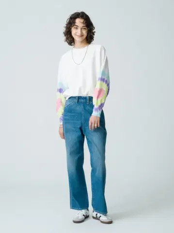 LEE for RHC 사이드 집 워크 팬츠 데님 XS