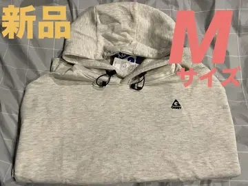 미사용 M GERRY 후디 후드티 멜란지 그레이 원포인트 자수