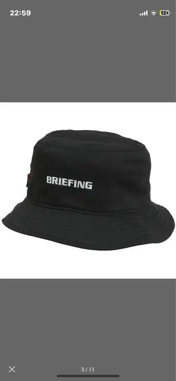 BRIEFING 블랙 버킷 햇