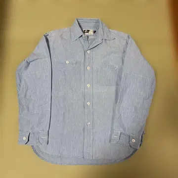 Engineered Garments 라이트 블루 데님 긴팔 셔츠