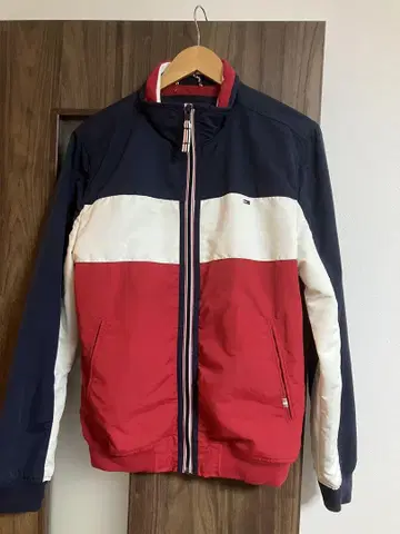 HILFIGERDENIM 힐피거 집업 자켓 네이비/레드