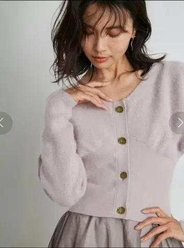 SNIDEL 플레어 튤 콤비니트 원피스