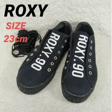 ROXY 록시 로컷 스니커즈 빅 로고 블랙 여성용 23cm