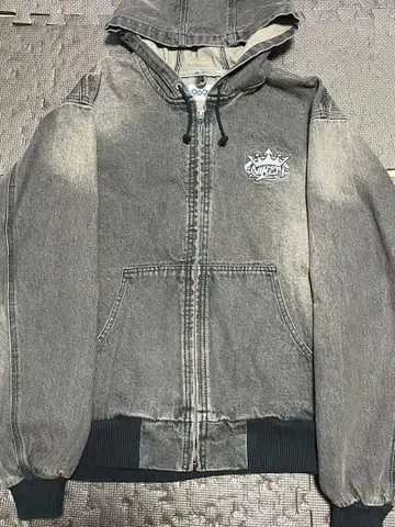 9090 다크 브라운 풀 지퍼 후드티