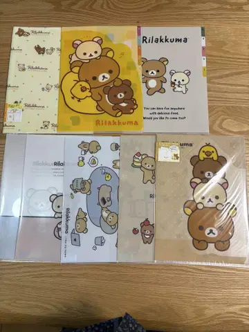 리락쿠마 클리어 홀더 인덱스 홀더 클리어 파일 일괄 8권