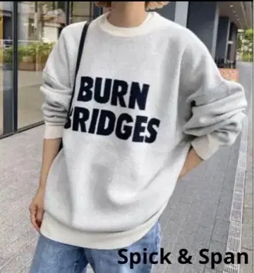 used Spick & Span 더블 자카드 로고 니트