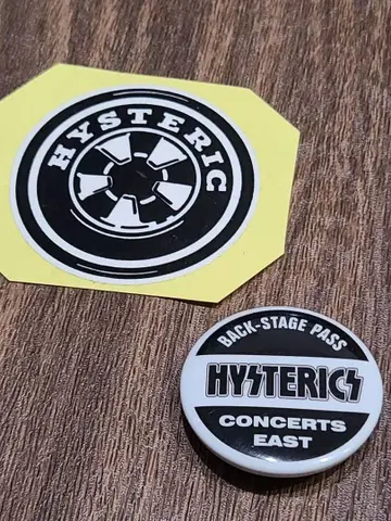 선착순! HYSTERIC 백 스테이지 패스 로고 스티커 세트