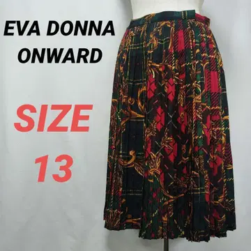 EVA DONNA ONWARD 온워드 카시야마 플리츠 스커트 고딕 패턴