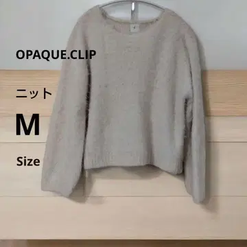 OPAQUE.CLIP 라메 믹스 포근포근 니트 세탁기 사용 가능
