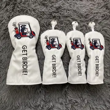 [새상품] 4 도라에몽 골프클럽 헤드커버 1+FW+UT+UT 화이트