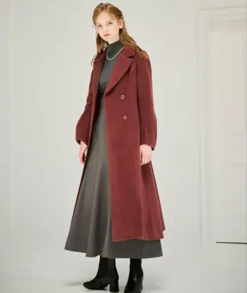 [ LILLIAN CARAT ] 빨간색 롱 코트