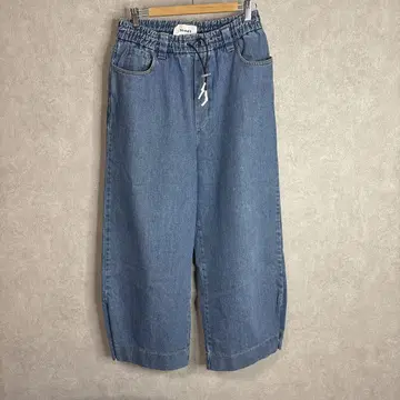 SUNNEI 데님 블루 와이드 팬츠