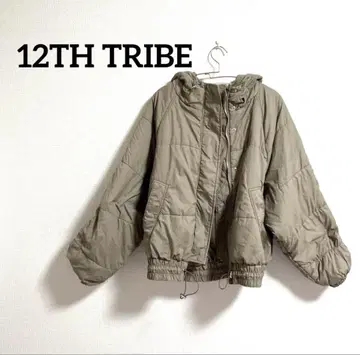 12TH TRIBE 다운 자켓 베이지 점퍼