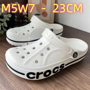 crocs 사보 샌들 M5W7 23CM 화이트