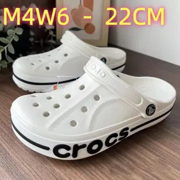 crocs 사보 샌들 M4W6 22CM 화이트