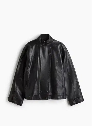 오버사이즈 바이커 자켓 H&M