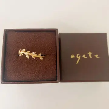 아가트 agete K10 반지 스위트 쓰리 리프
