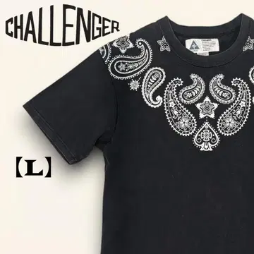 CHALLENGER 페이즐리 패턴 T셔츠
