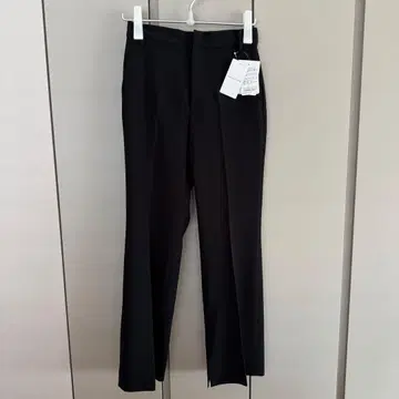 프레임워크 더블 크로스 슬릿 팬츠 38 블랙