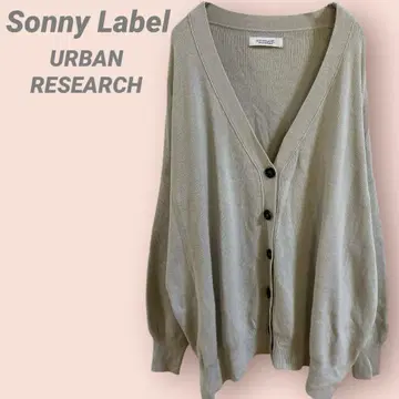 SonnyLabel 어반 리서치 긴팔 니트 가디건 그레이 빅 F