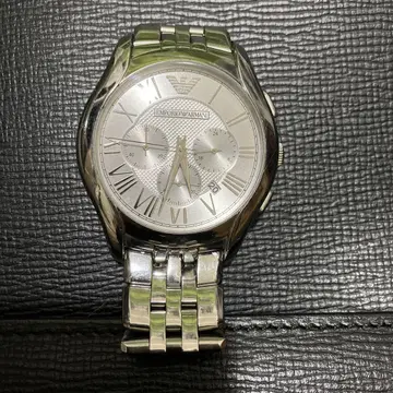 Emporio Armani 실버 크로노그래프 손목시계