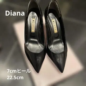 DIANA 블랙 스틸레토 하이힐
