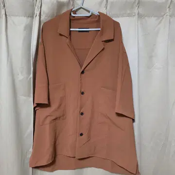 HARE 반팔 셔츠 브라운 S