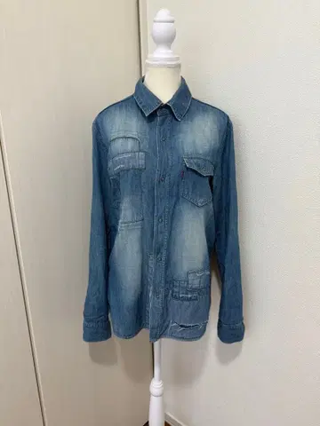 glamb 그램 라이트 블루 데님 긴팔 셔츠