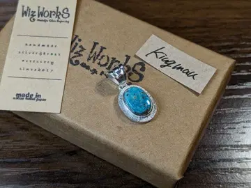 조각 목걸이 모던 네이티브 터콰이즈 90