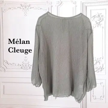 [ Melan Cleuge ] 블라우스 티셔츠 [ F ] 그린 계열 시어