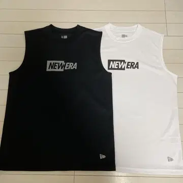 NEW ERA 슬리브리스 2색 세트 (블랙 화이트)