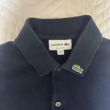 LACOSTE 네이비 피케 셔츠 M