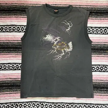 00s 할리데이비슨 슬리브리스 T셔츠 90s