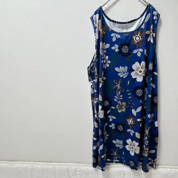 새상품급 꽃무늬 슬리브리스 원피스 [ 5XL ] 여름옷 봄옷 심플 멋짐