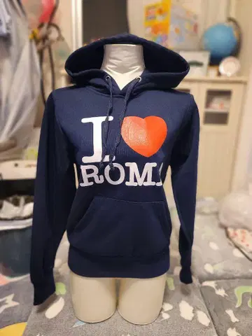 I ROMA 네이비 후드티 size S~M