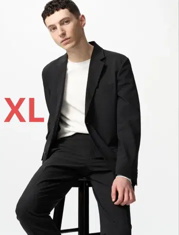 새상품급 UNIQLO 감동 자켓 테일러드 자켓 남성용 XL 블랙