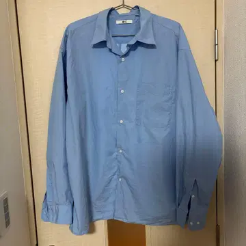 UNIQLO:C 브로드 오버사이즈 셔츠 블루