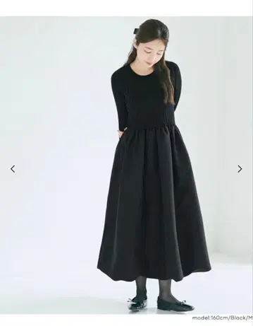 coca 벌룬 스커트 드레스 블랙 L