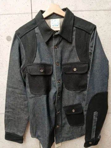 미사용 MONTALY 데님 블랙 긴팔 셔츠 미국제