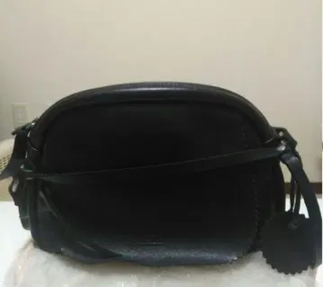 jack gomme 천연 가죽 숄더백 블랙