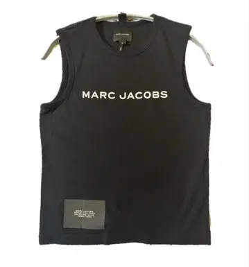 MARC JACOBS 블랙 슬리브리스 T셔츠 S