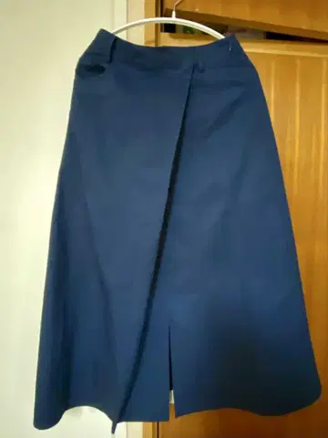 COOMB 네이비 롱 스커트 슬릿