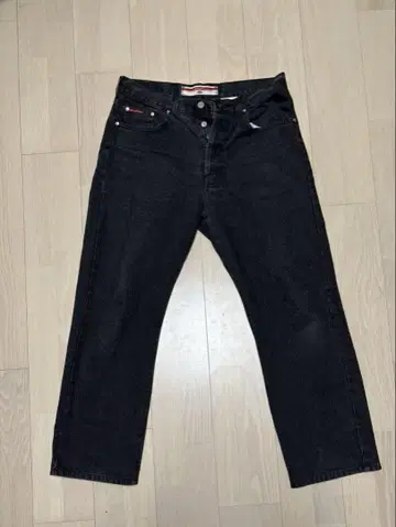 Lee 블랙 데님 스트레이트 34 34