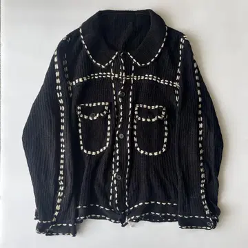 PHINGERIN PG1 KNIT 스티치 니트 가디건