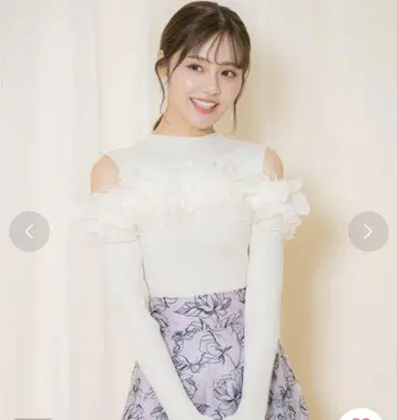 [ 정가 10890엔 ] 윌 셀렉션 오픈 숄더 프릴 긴팔 상의