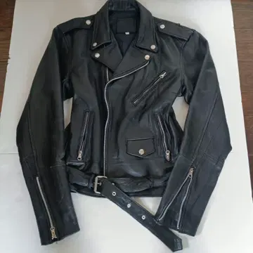 M 더블 라이더스 리얼 가죽 자켓 블랙