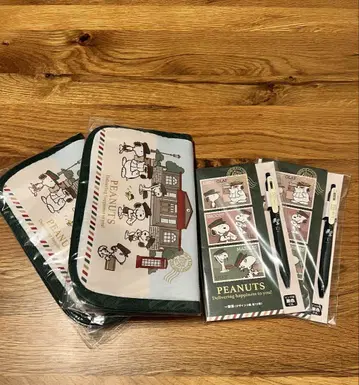 [우체국 한정 판매] 4점 세트 스누피 멀티 케이스 볼펜과 편지지